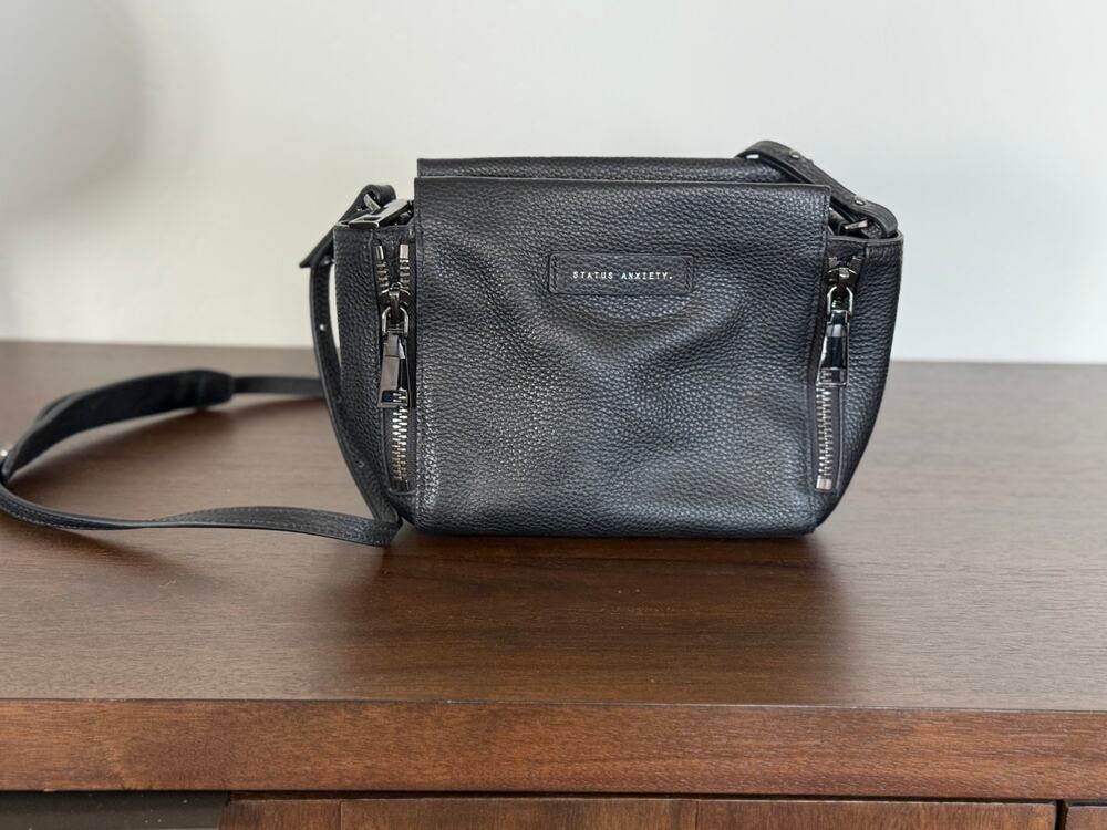 Status Anxiety Leather Crossbody Purse